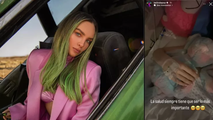 Hospitalizan de emergencia a Belinda y CANCELA su próximo concierto; ¿qué le pasó?