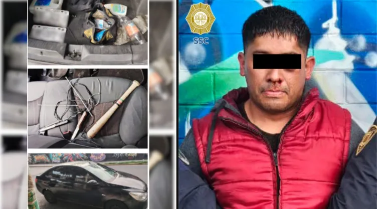 Hombre secuestra a su expareja; la rescatan dentro de un carro en Iztapalapa