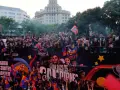 Festejo equipo femenil Barcelona