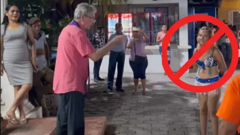 Impiden acceso a iglesia de Puente Jula a bailarina