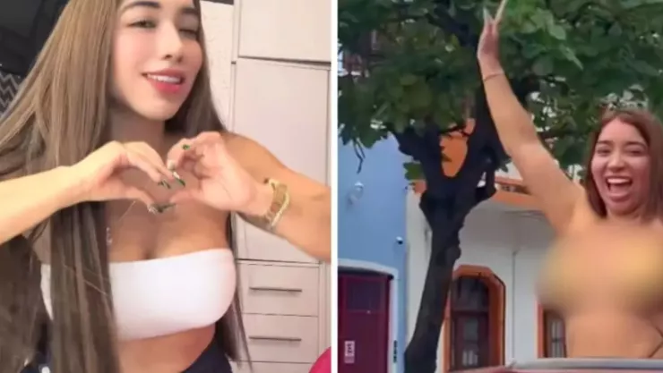 ¿Quién es Verito Aguass, la actriz de contenido para adultos que paseó en topless por Veracruz?