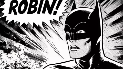 Cómic de Batman por IA