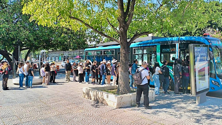 la ruta de Qrobus grátis por obras en El Cerrito