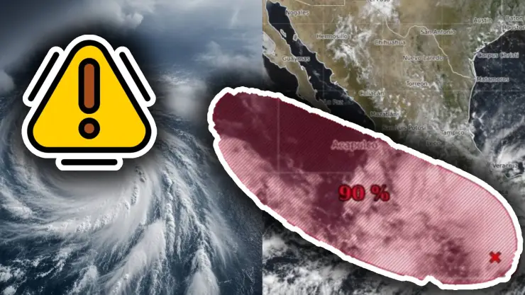 Aumenta a 90% la probabilidad de formación del Ciclón Tropical ‘Flossie': Esta es su ubicación HOY, viernes 27 de junio