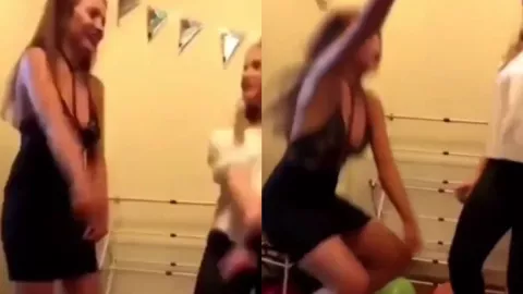 Video Una joven bailando se entierra tubo al perrear en una fiesta
