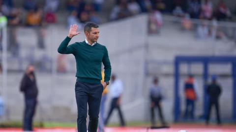 Jaime Lozano, en un juego como DT en la Liga MX