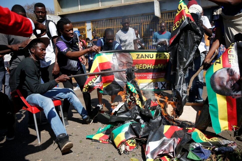 Protestas elecciones Zimbabue