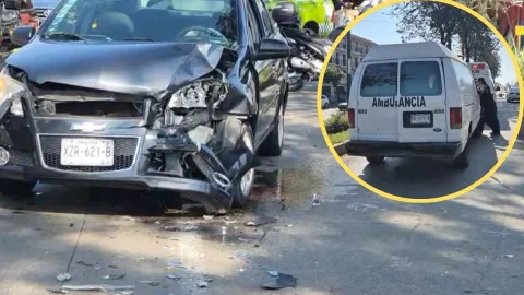 Choque en avenida de Xalapa