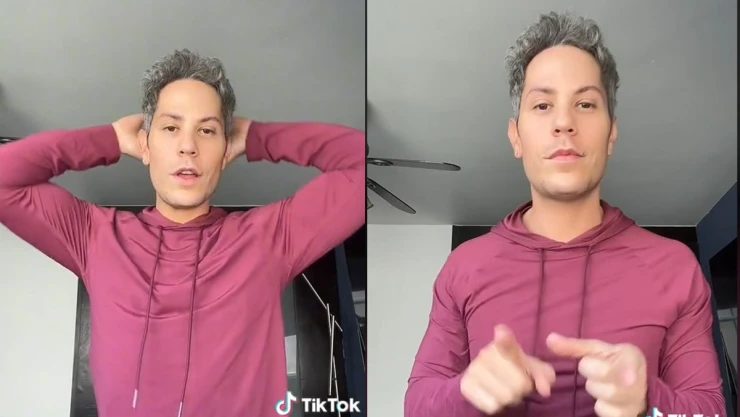 Christian Chavez muestra el trend de RBD.