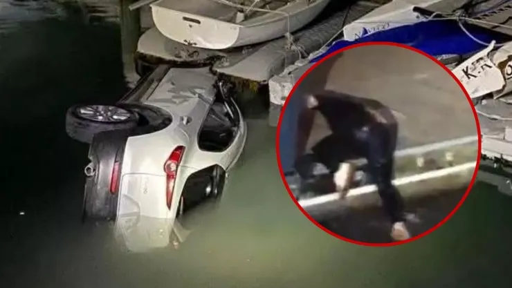 Así quedó la camioneta que cayó al mar de Veracruz