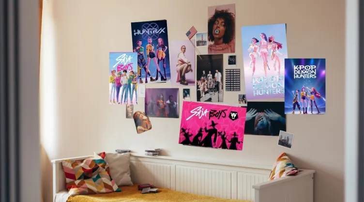 5 ideas de pósters de KPop Demon Hunters para decorar el cuarto de tus hijos