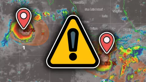 ¡Alerta, Pacífico! Vigilan DOS zonas de baja presión con potencial ciclóncio: ¿Cuál es su ubicación EXACTA hoy?
