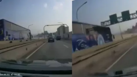 VIDEO: ¡IMPACTANTE! Así se vivió el terremoto de 7.4 en Taiwán al interior de un vehículo