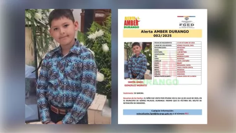 Activan Alerta Amber por desaparición de niño Simón Ángel en Gómez Palacio