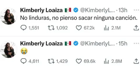 mensaje de Kimberly Loaiza a Juan de Dios Pantoja