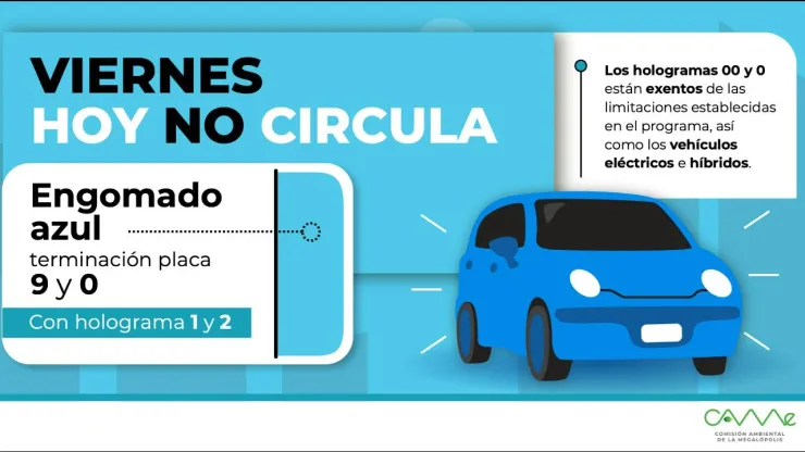 Los autos con Hoy No Circula en CDMX y Edomex para este viernes 12 de mayo de 2023