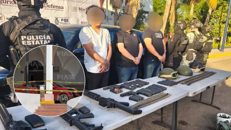 Tres detenidos tras enfrentamiento en Santa Fe, Culiacán