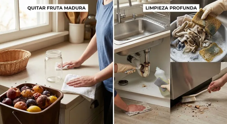4 remedios caseros para deshacerse de las moscas de la fruta rápidamente