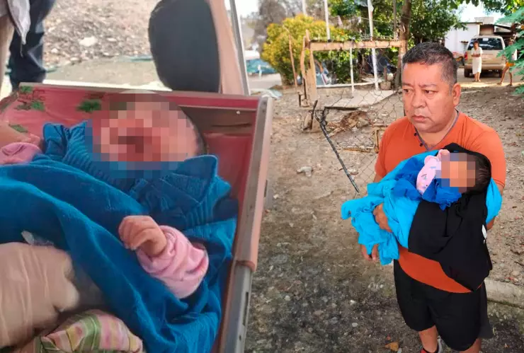 Abandonan a a bebe recién nacido en las orillas del río Huixtla en Chiapas