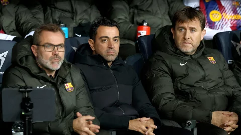 Xavi Hernández, técnico del Barcelona