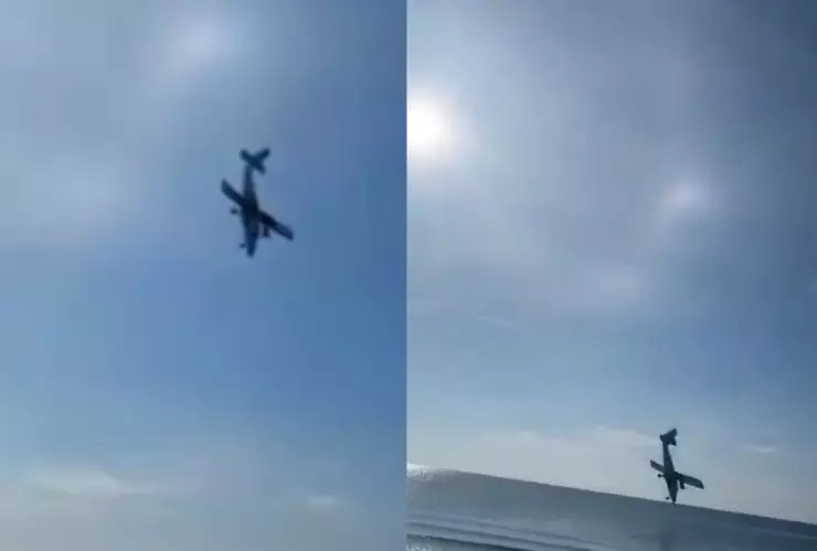 VIDEO: Captan momento del desplome de un avión contra el mar en Tailandia; hay 6 muertos