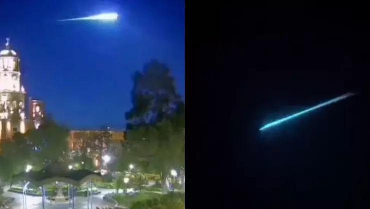 Captan a meteorito caer en México