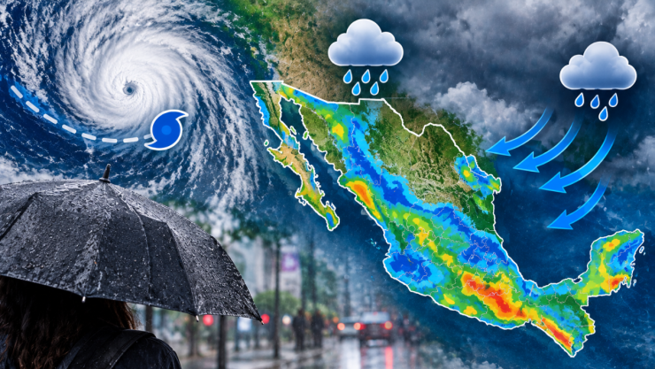 ¿En qué estados lloverá hoy 22 de septiembre? Efectos del huracán “Polo” y el monzón causarán lluvias en México