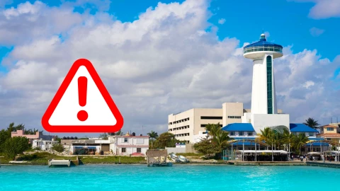 ¡ATENCIÓN! Cierran puerto a la navegación por Frente Frío 27 en Cancún HOY 12 de enero de 2026.webp