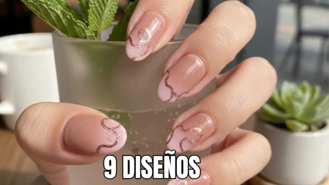 9 diseños de uñas color nude con rosa que están a la moda y se ven sencillas, pero preciosas
