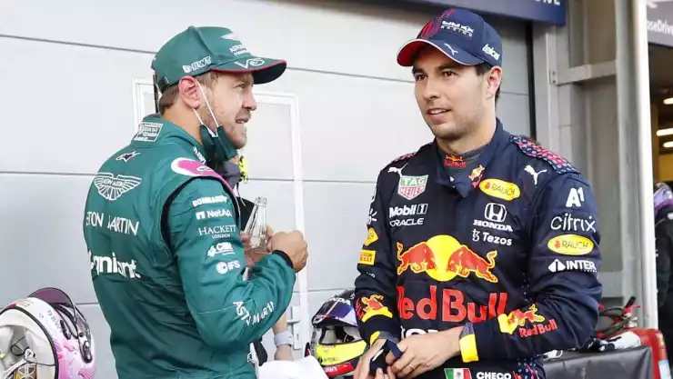 El mensaje de Checo Pérez a Sebastian Vettel tras anunciar su retiro