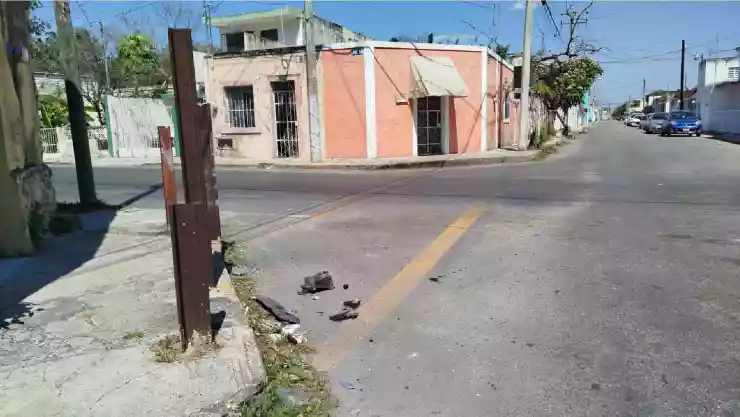 FOTOS_ Fuerte accidente en el centro de Mérida deja un fuerte escenario hoy 13 de abril de 2025