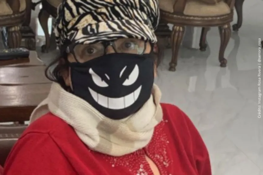 Doña Rosa Rivera bien protegida..jpg