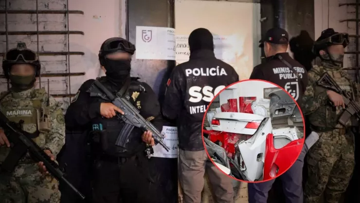 Desmantelan “hotel” de autopartes robadas en la CDMX: Hallan 150 toneladas