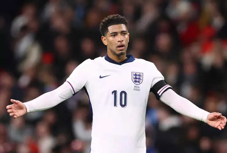 Jude Bellingham con la camiseta de Inglaterra