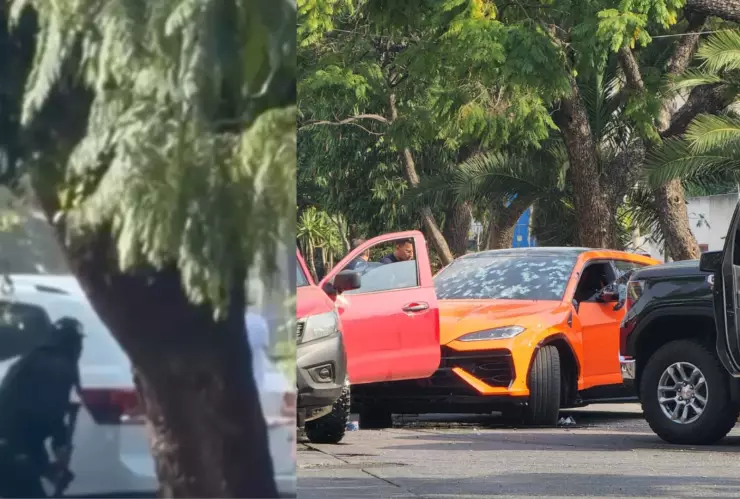 VIDEO | Así fue el MOMENTO EXACTO de la agresión a balazos contra camioneta de lujo en colonia Santa Eduwiges