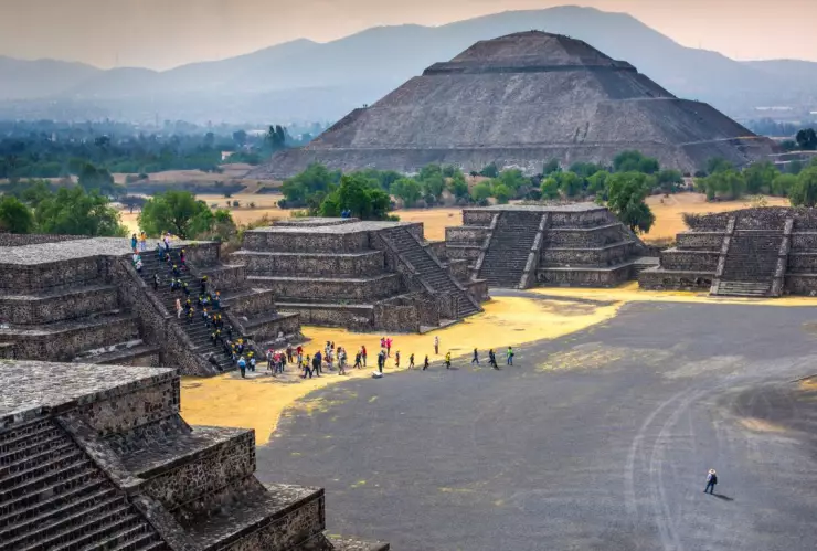 De son las Piramides de Teotihuacan