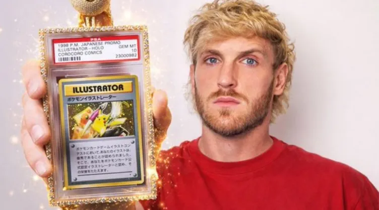 Logan Paul vende carta Pokémon Pikachu Illustrator en 16 millones de dólares y rompe récord