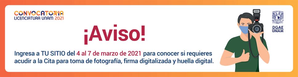 La UNAM anunció las fechas de la toma de foto, la firma digitalizada y la toma de huella digital para el examen de admisión 2021