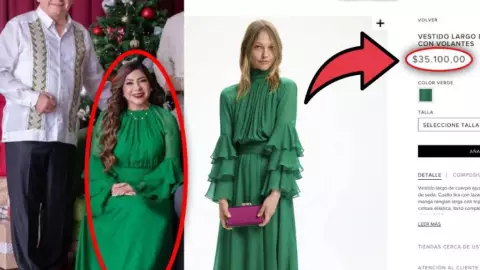 Exponen a esposa de gobernador de Yucatán por lujoso vestido