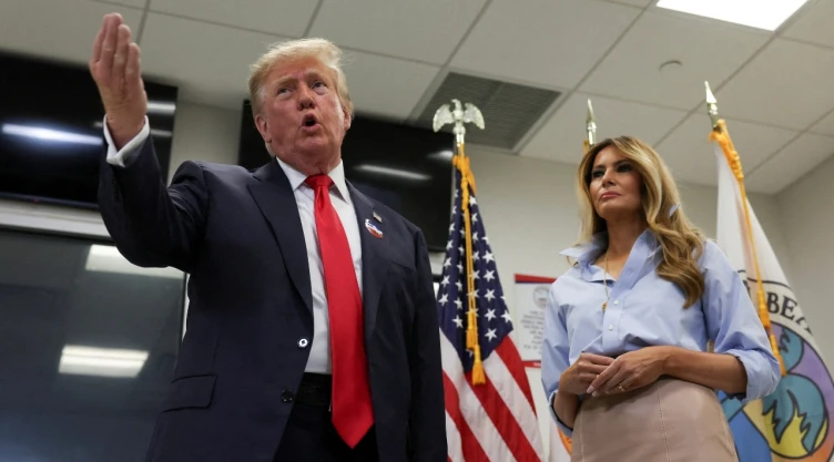 Donald Trump vota anticipadamente en las elecciones intermedias