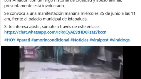Captan maltrato animal en Ixtapaluca, Edomex