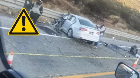 Accidente en Zacatecas ¿Por qué hay tanto tráfico en la Carretera 45 hoy 12 de noviembre .jpg