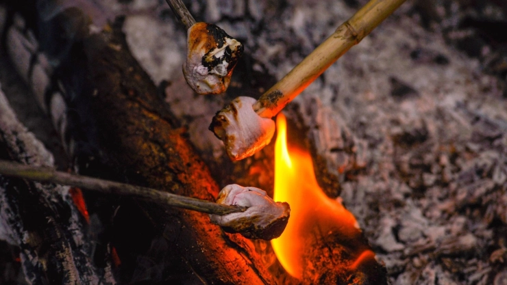 Mujer se desfigura la cara por quemar malvaviscos en California