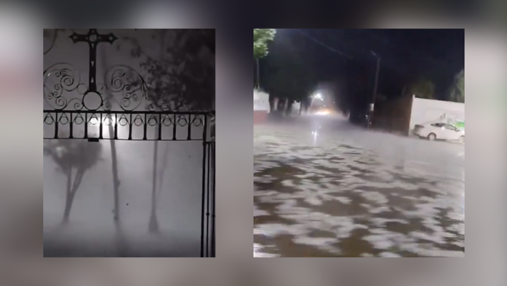 ¡De película de terror! Intenso granizo cubre calles de Lerdo en Durango