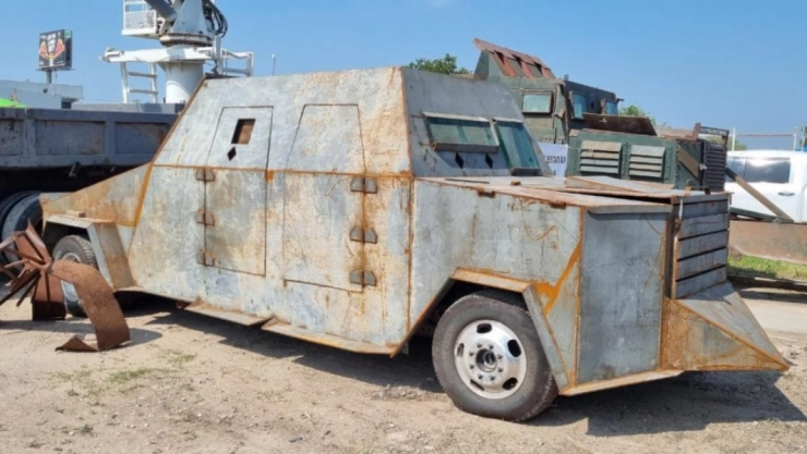 FGR destruye 14 vehículos ‘monstruo’ en Tamaulipas