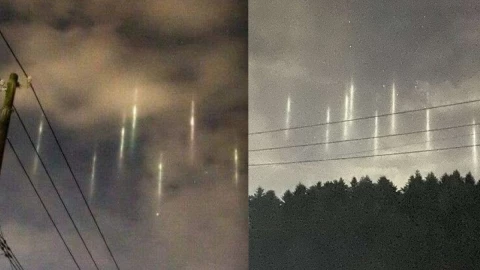 extrañas luces aparecen cielo japon filipinas