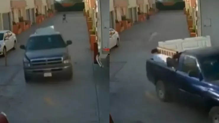VIDEO | ¡El poder del amor! Captan a pareja llevándose los muebles de un motel en San Luis Potosí