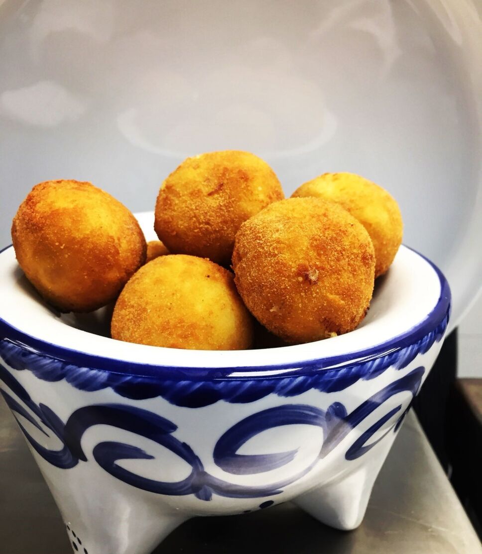Croquetas de jamón en Hotel Avándaro