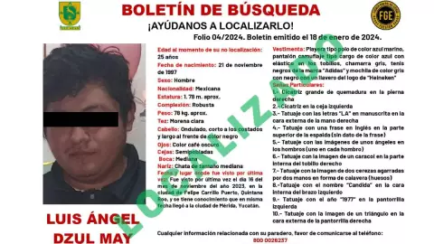 Localizan a Luis Dzul, hombre reportado como desaparecido en Yucatán