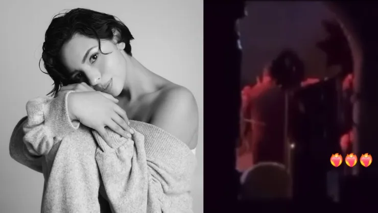 Ángela Aguilar cantando en su boda con Christian Nodal